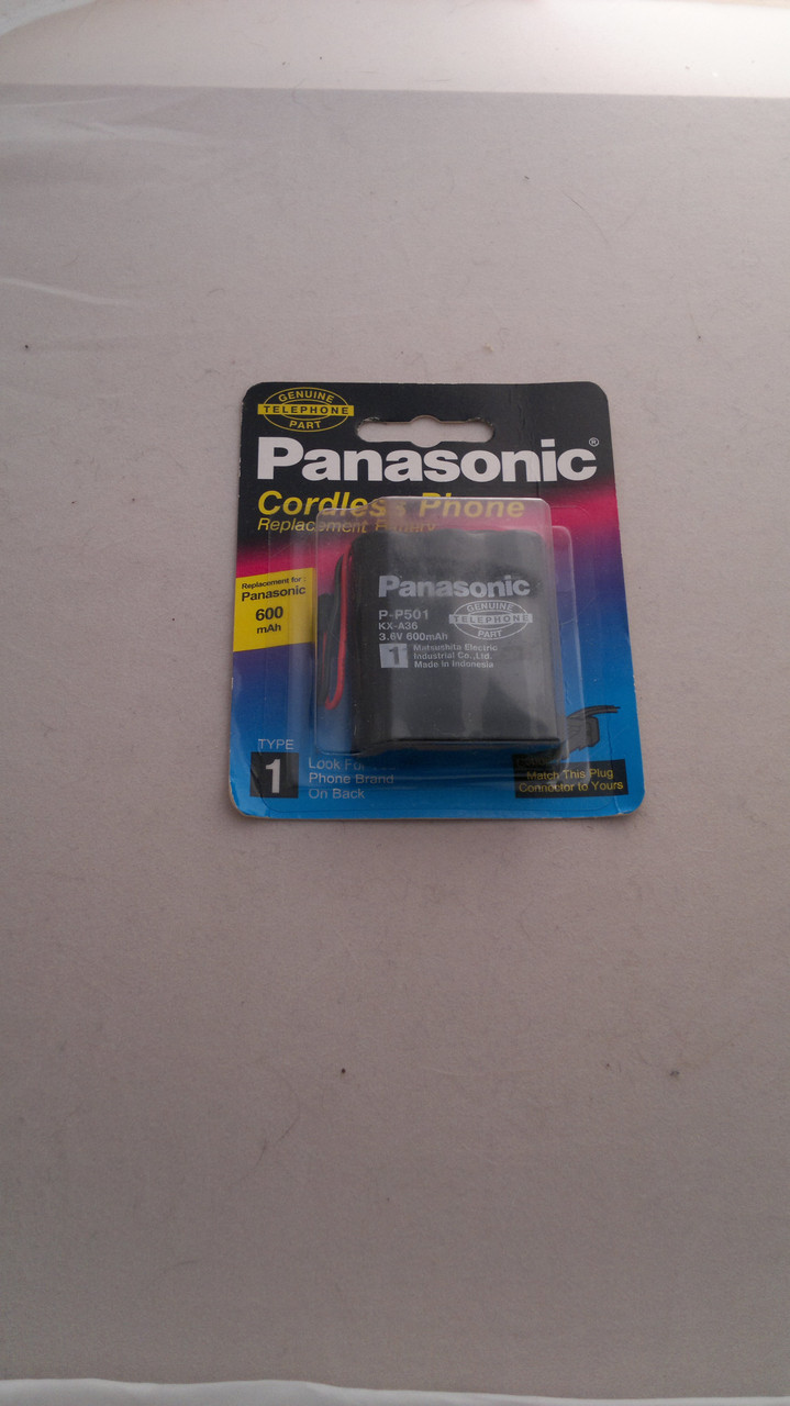 Акумулятор Panasonic P501 600mAh Ni-MH для радіотелефонів 3.6В