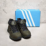 Чоловічі зимові шкіряні кросівки Adidas Terrex, чоловічі зимові військові кросівки, чоловічі кросівки на хутрі, фото 8