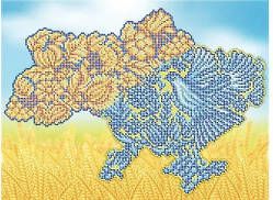 Мапа України Вишивка бісером, Канва краєвиди Українська схеми бісером