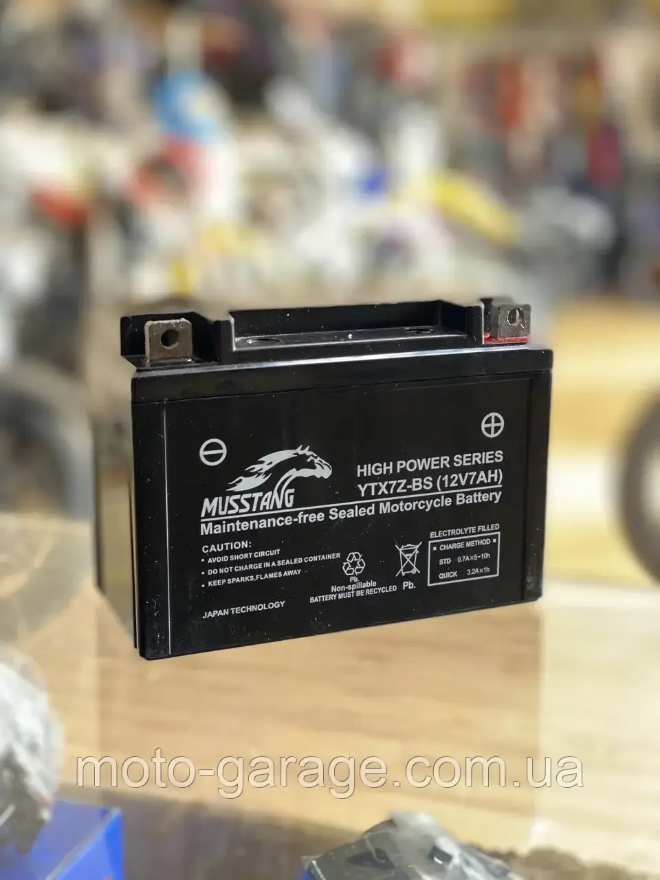 Акумулятор Shineray XY 250GY-6B, Shineray X-TRAIL 250, Shineray XY250GY-9A, scrambler ,YTX7Z-BS, 139x66x102