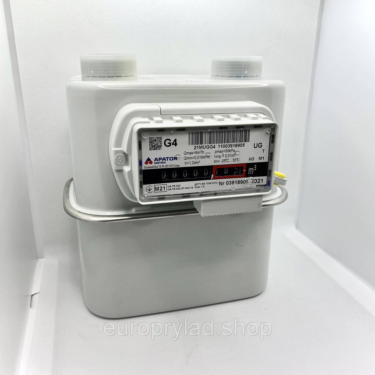 Лічильник газу мембранний Metrix UG G4 без КМЧ 3/4' (Ду 20мм), фото 1