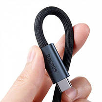 Кабель Baseus Flash Series Full Featured Type-C to Type-C USB 4.0 100W 1m CASS010014  Black, фото 3