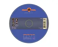 PROFITOOL Круг шлифовальный лепестковый INDUSTRIAL 125x22,23 мм; CERAMIC 40; черные и цветные металлы, (72036)