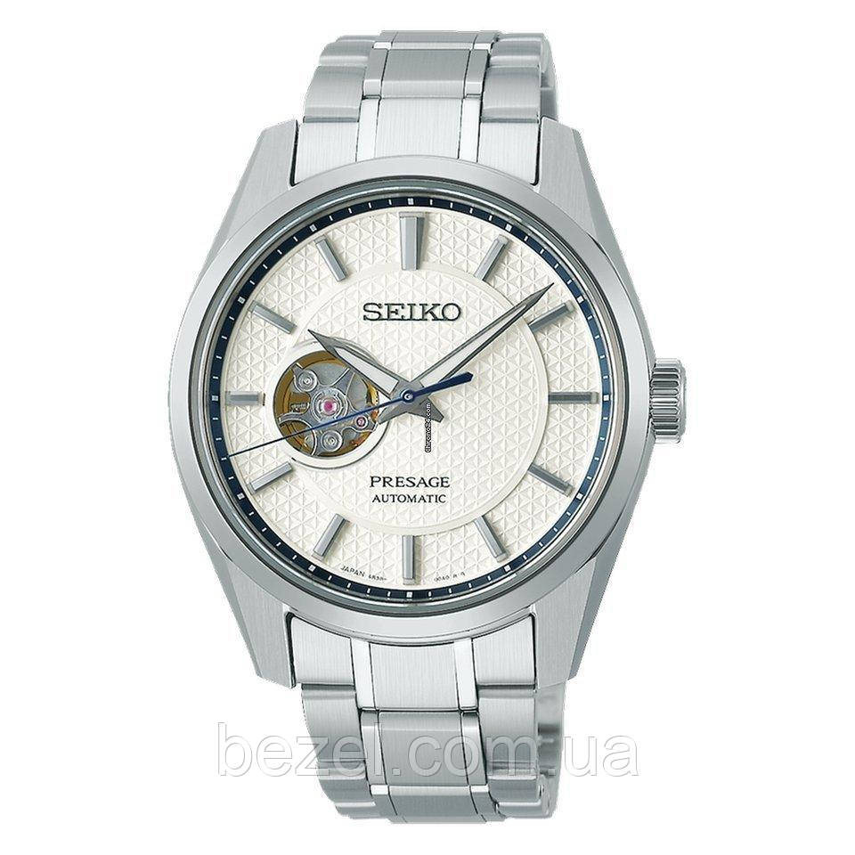 Чоловічий годинник SeikoPresage SPB309J1 Sharp Edged Open Heart