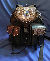 Кожаный рюкзак "Пантера" с инициалами