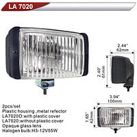 Фара дополнительная DLAA 7020-W/H3-12V-55W/100*42mm (LA 7020-W)