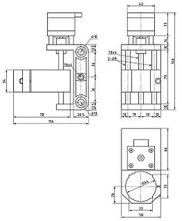 Модуль линейного перемещения MLM-Z45-T8-N17, ось Z в сборе