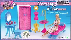 Мебель "Gloria" 2909 (24шт/2) шкаф,трюмо,стульчик,софа,манекен в кор,39*19*7,5 см, шт