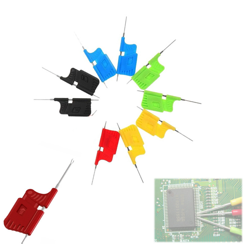 Тестова кліпса SDK08 для Dupont, 10 шт, щуп для SMD, PCB, IC, 0.13 мм, у кейсі