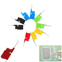 Тестова кліпса SDK08 для Dupont, 10 шт, щуп для SMD, PCB, IC, 0.13 мм, у кейсі