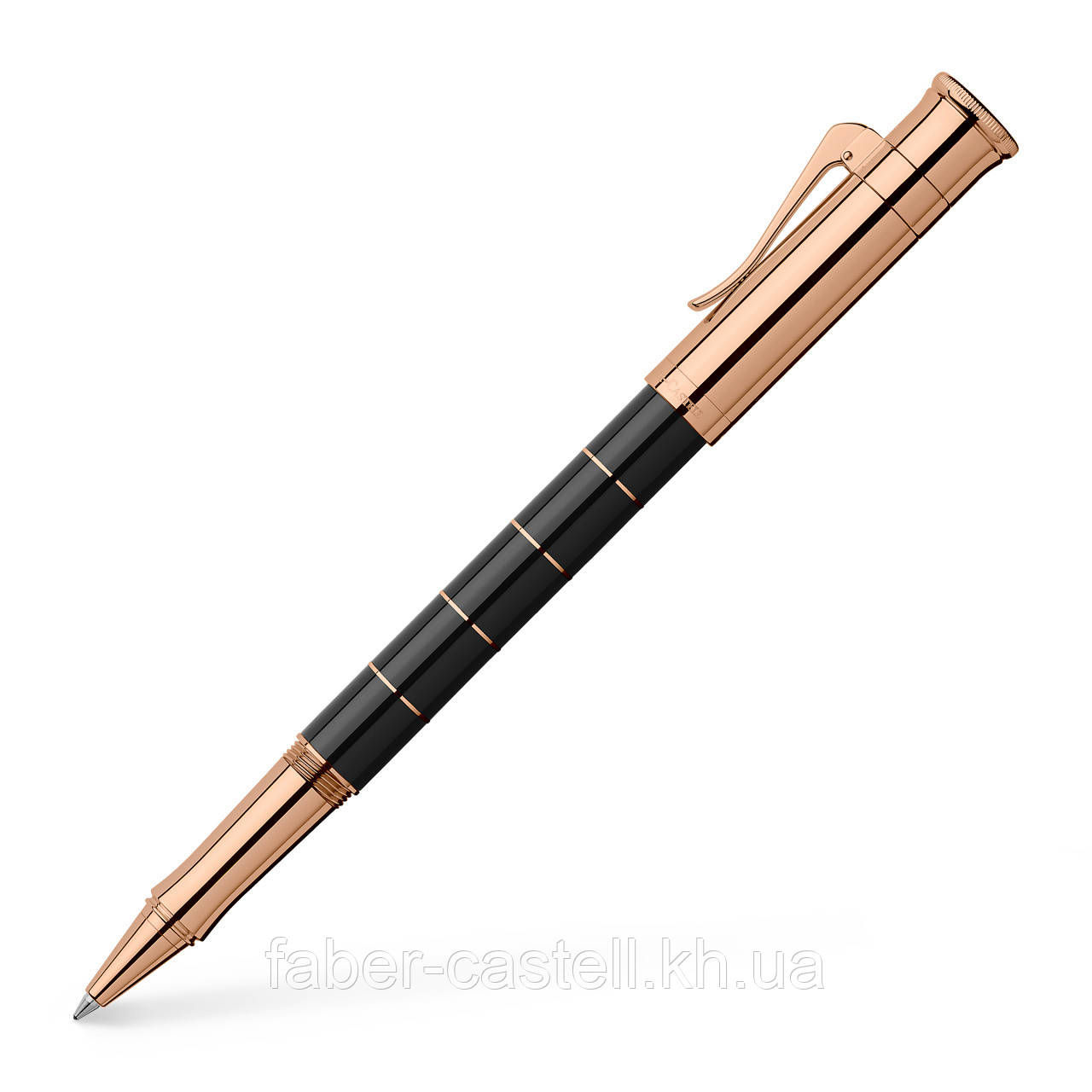 Ручка ролер Graf von Faber-Castell Rollerball pen Anello Rose Gold из коллекціі Classic Anello, 145684