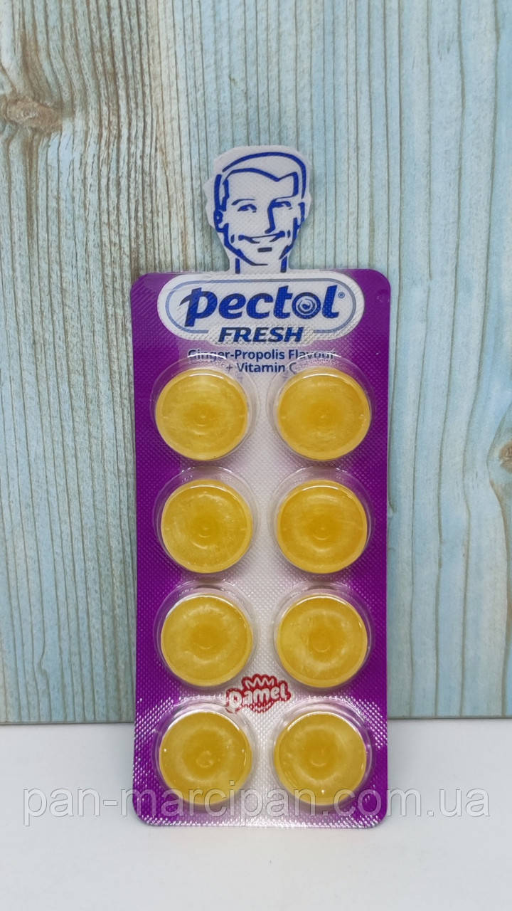 Льодяники Damel Pectol Ginger-Propolis + vitamin C, фото 1