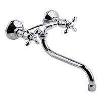 Змішувач для кухні стіна силумін Master-361