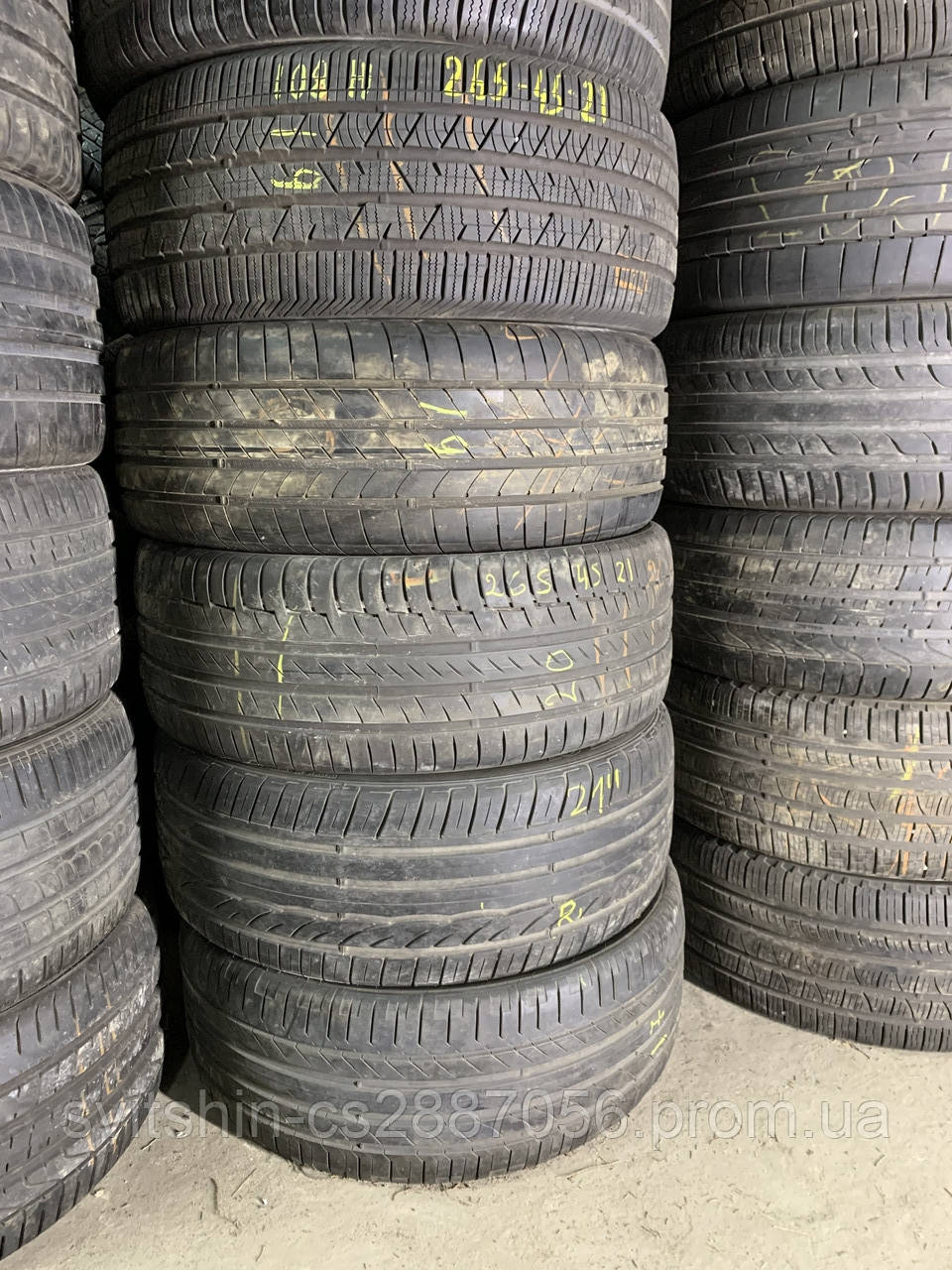 Розпаровки 265/45R21 Dunlop, Pirelli, Toyo в асортименті