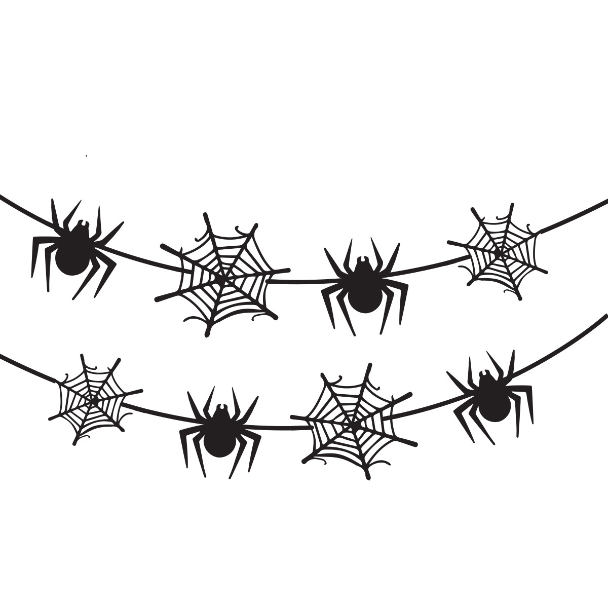 Гірлянда пап. фігурна Yes! Fun Хелловін "Spider Webs", 13 фігурок, 3м