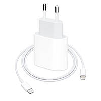 Комплект швидкого заряджання для iPhone, Адаптер живлення 20W з кабелем USB-C - Lightning