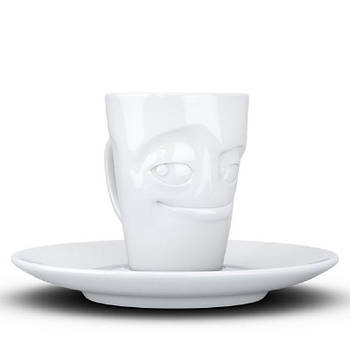 Чашка для еспресо з блюдцем Tassen "Шалунишка" (80 мл), фарфор