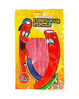 Желейные конфеты JAKE Funny Sour Pencils Веселые кислые карандаши, 100 г (8412147580161)