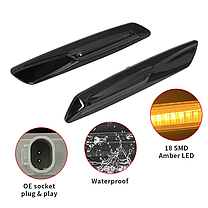 LED динамічний сигнал повороту BMW (БМВ) F10 стиль 1 3 5 Series F30 E46 E60 E91 E90 E92 E93 E61, фото 5