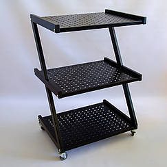 Візок косметологічний/маніпуляційний на 3 полиці. Етажерка косметологічна. Стіл для косметолога