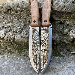 Ніж СКАНДИНАВ №1 Gorillas BBQ туристический сталь 50х14мф KN22