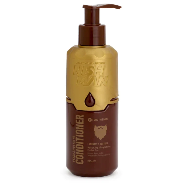 Крем-кондиціонер для бороди та вусів Nishman Beard and Mustache Conditioner 200 мл