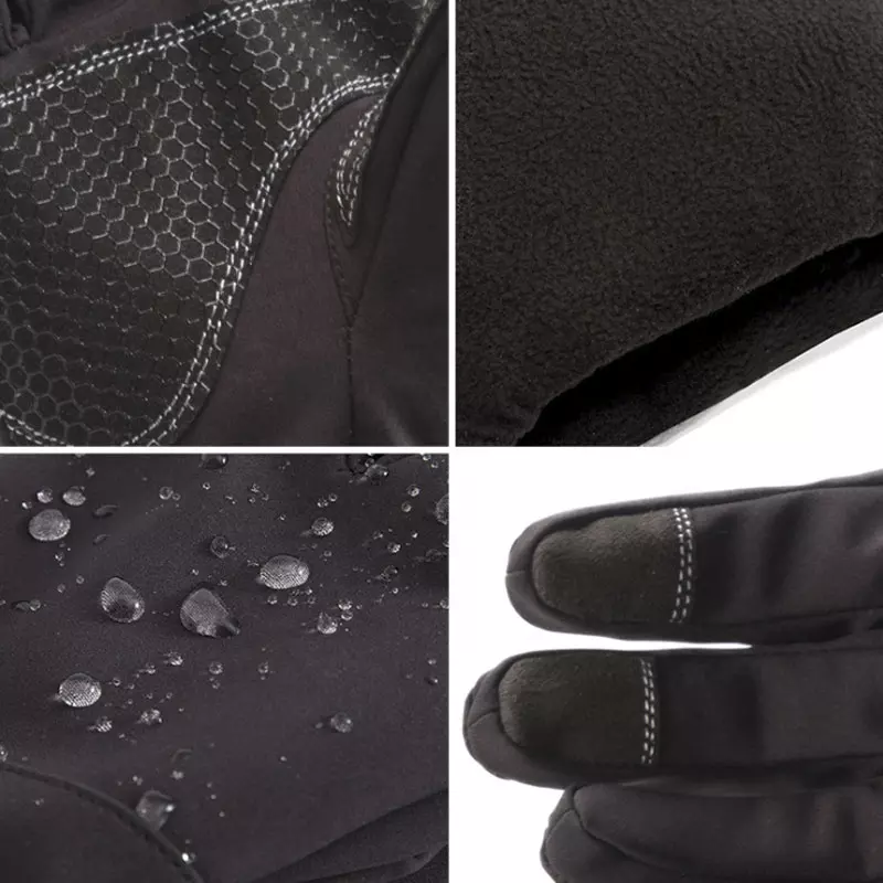 Тактические перчатки зимние военные, армейские зимние перчатки ВСУ черные размер L - фото 3 - id-p1685183617