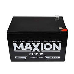 DR Акумуляторна батарея MAXION AGM OT 12-12 12 V 12 Ah ( 151 х 98 х 100), Q4