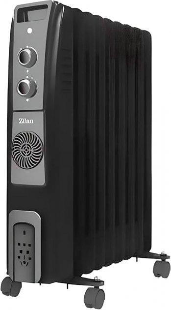 Масляний обігрівач Zilan ZLN1956 з вентилятором - 9 секцій, 2500 Вт, термостат
