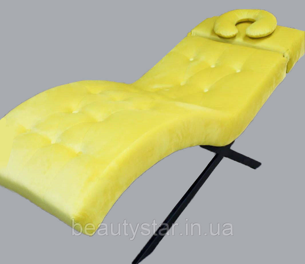 Анатомічна кушетка з вигином косметологічна для вій лофт кушетка для косметолога тапчан для татуажа, фото 1