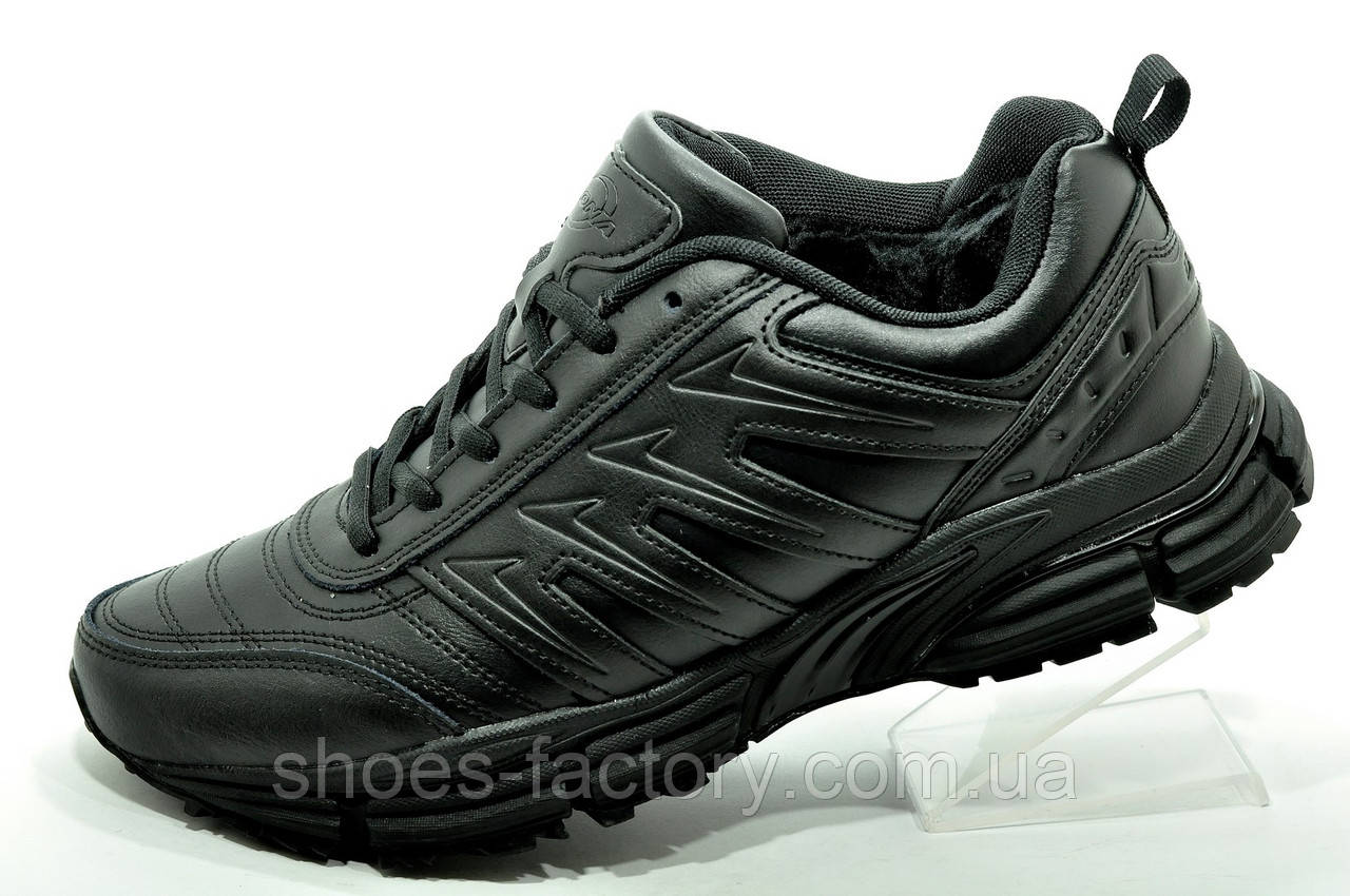 Зимові кросівки Bona на хутрі чорні Бона