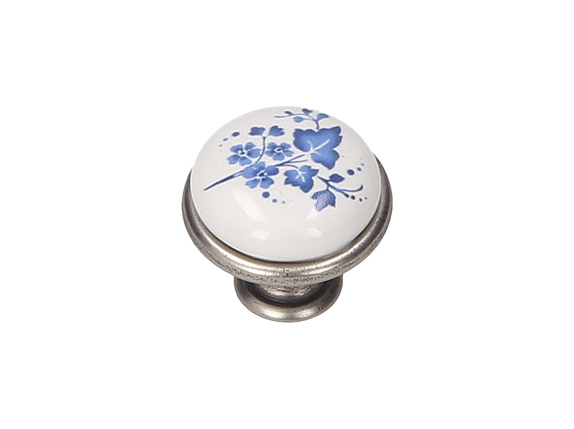 Ручка кнопка Gamet GP19-GA011-WHT-16 патинований нікель