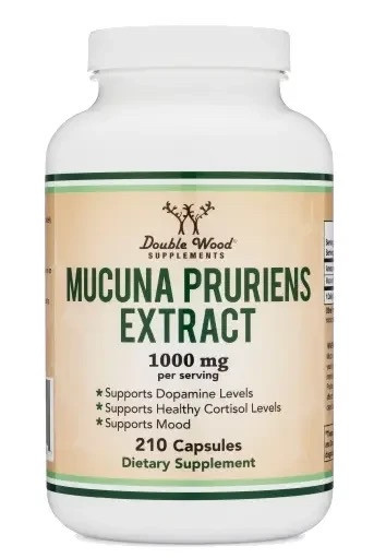 Double Wood Mucuna Pruriens Extract/Макуна 1000 мг 210 капс