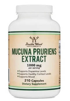 Double Wood Mucuna Pruriens Extract/Макуна 1000 мг 210 капс