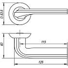 Ручки дверні PUNTO BOLERO TL SN/CP-3 матовий нікель/хром, фото 2