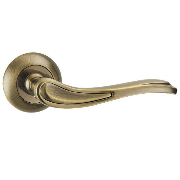 Ручки дверні PUNTO SALSA TL ABG-6 зелена бронза, фото 1