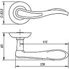 Ручки дверні PUNTO SALSA TL ABG-6 зелена бронза, фото 2