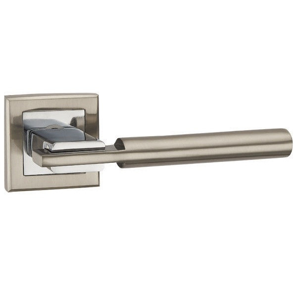 Ручки дверні PUNTO CITY QL SN/CP-3 матовий нікель/хром, фото 1