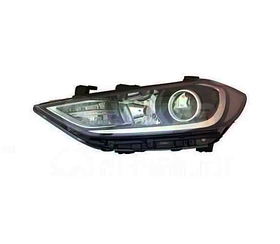 Фара ліва HYUNDAI ELANTRA 16-18 (AD), ЕЛ. БІЛА ВСТАВКА HB3/H7/PY21W + LED, FP 3252 R3-E, DEPO