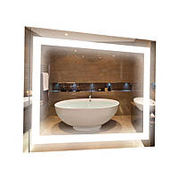 Зеркало прямоугольное в ванную комнату с лед (led) подсветкой