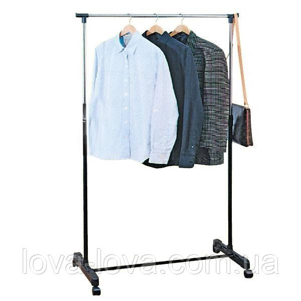 Підлогова телескопічна вішалка Single Pole одинарна стійка для одягу, фото 1