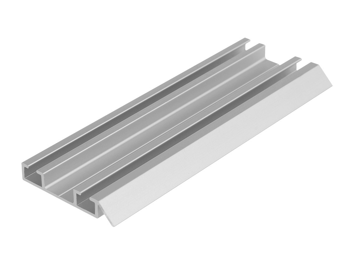 Направляючий профіль нижній Slider LINE L=5100 срібло, фото 1