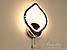 Світлодіодне настінне бра з вимикачем на  ламп цоколь  колір Хром Diasha 8073/1HR, фото 7
