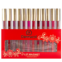 Набор жидких помад для губ Dermacol Lip Magnet 12 шт