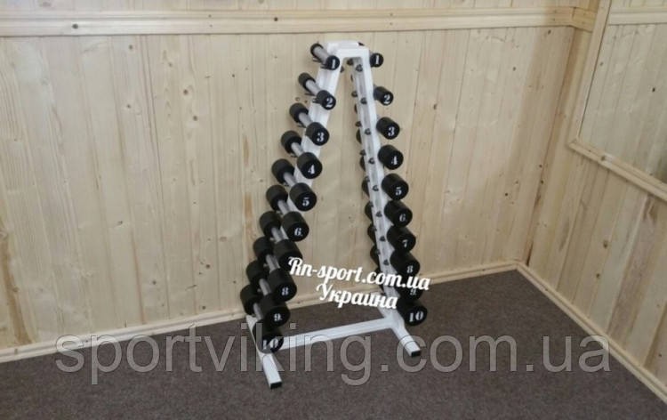 Гантельний ряд 1-10 кг зі стійкою
