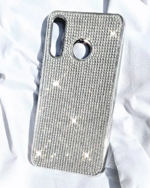 Силіконовий чохол з камінням для Huawei P Smart Plus 2019