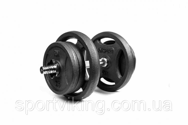 Гантель розбірна RN-Sport 21 кг металева (RN_QTR21)