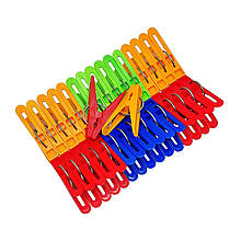 Набір пластикових прищіпок на кільці кольори асорті 32 штуки