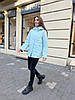Куртка жіноча Двостороння Чорний — Блакитний TOWMY 076ПХ, фото 5