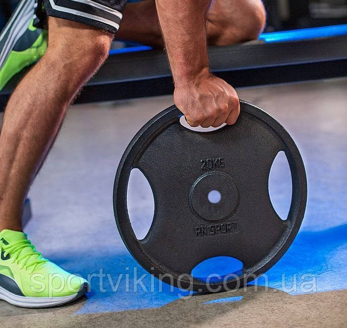 Диск RN-Sport 20 кг під гриф Ø 25 мм для штанги з Quatro хватом